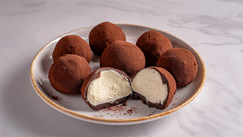Whipped cream truffles 23