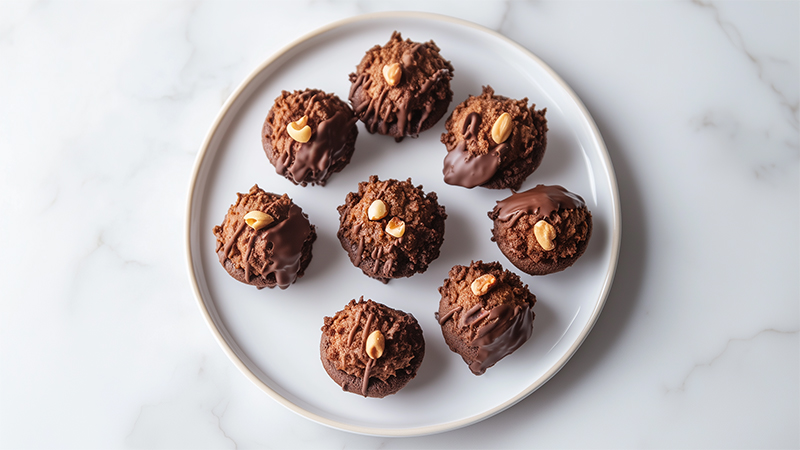 Chocolate Macadamia Macaroons 10