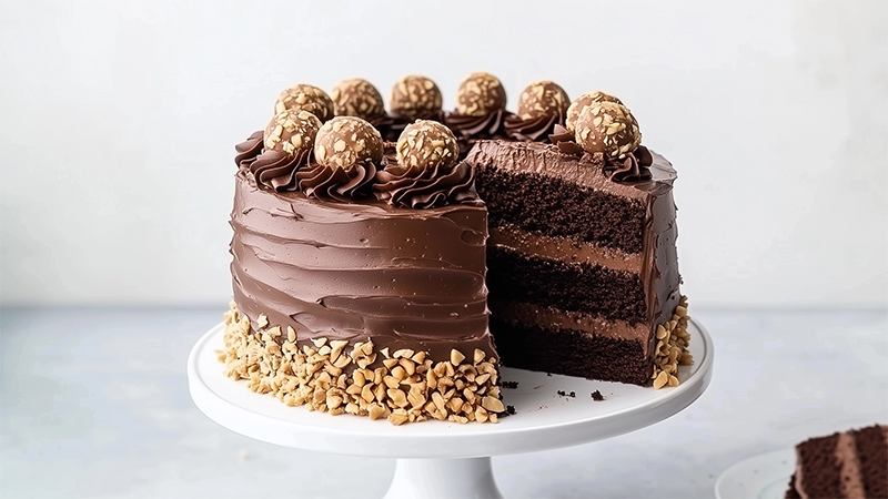 Ferrero Rocher cake 6