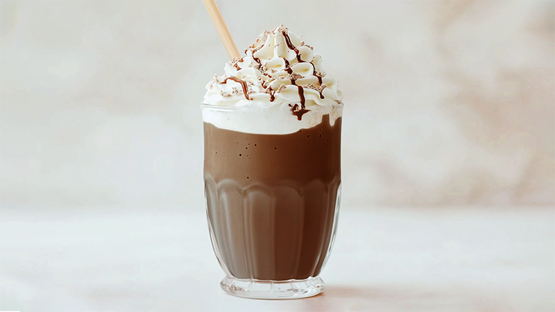 Healthy 5-Ingredient Chocolate Milkshake 8