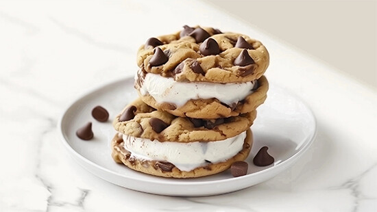 Chocolate chip ice cream cookies 25