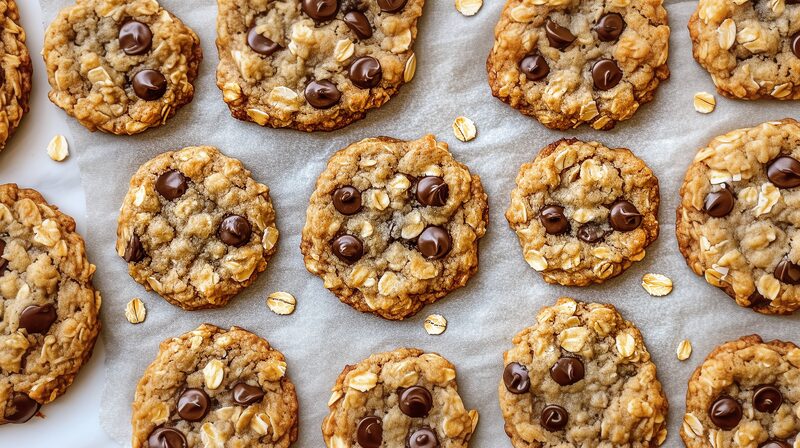 Cookies Avoine, Chocolat et Banane 1 Cookies Avoine, Chocolat et Banane 1